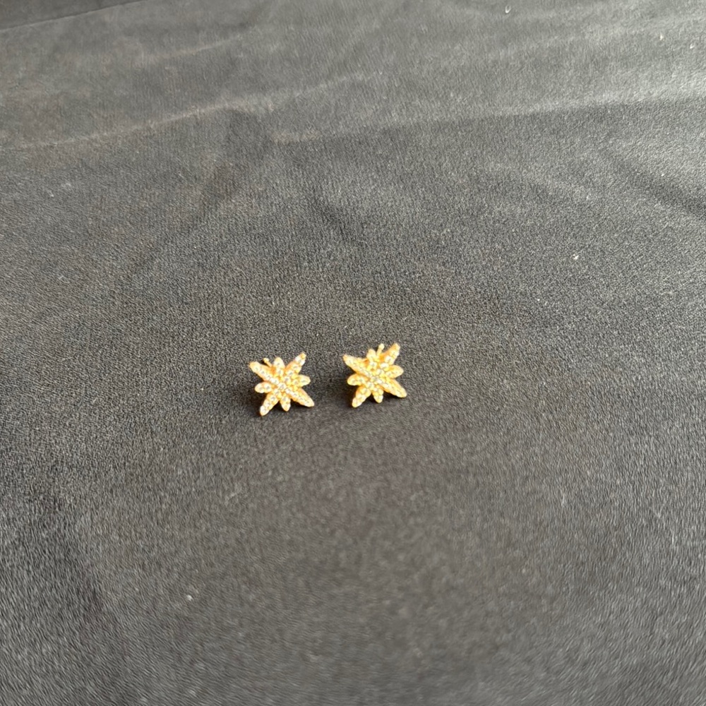 Gold Starburst Earrings